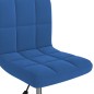 vidaXL Sillas de comedor giratorias 2 uds terciopelo azul vidaXL Sillas de comedor giratorias 2 uds terciopelo azul