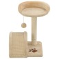 vidaXL Rascador para gatos con poste de sisal 40 cm beige y marrón vidaXL Rascador para gatos con poste de sisal 40 cm beige y marrón
