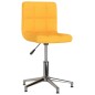vidaXL Sillas de comedor giratorias 2 unidades tela amarillo mostaza vidaXL Sillas de comedor giratorias 2 unidades tela amarillo mostaza