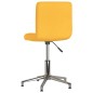 vidaXL Sillas de comedor giratorias 2 unidades tela amarillo mostaza vidaXL Sillas de comedor giratorias 2 unidades tela amarillo mostaza