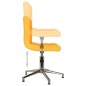 vidaXL Sillas de comedor giratorias 2 unidades tela amarillo mostaza vidaXL Sillas de comedor giratorias 2 unidades tela amarillo mostaza