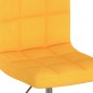 vidaXL Sillas de comedor giratorias 2 unidades tela amarillo mostaza vidaXL Sillas de comedor giratorias 2 unidades tela amarillo mostaza