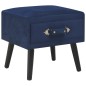 vidaXL Mesita de noche azul 40x35x40 cm terciopelo vidaXL Mesita de noche azul 40x35x40 cm terciopelo