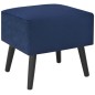 vidaXL Mesita de noche azul 40x35x40 cm terciopelo vidaXL Mesita de noche azul 40x35x40 cm terciopelo