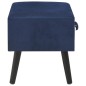 vidaXL Mesita de noche azul 40x35x40 cm terciopelo vidaXL Mesita de noche azul 40x35x40 cm terciopelo