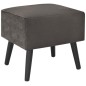 vidaXL Mesita de noche gris 40x35x40 cm terciopelo vidaXL Mesita de noche gris 40x35x40 cm terciopelo