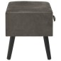 vidaXL Mesita de noche gris 40x35x40 cm terciopelo vidaXL Mesita de noche gris 40x35x40 cm terciopelo