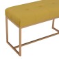 vidaXL Banco 80 cm terciopelo mostaza vidaXL Banco 80 cm terciopelo mostaza