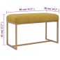 vidaXL Banco 80 cm terciopelo mostaza vidaXL Banco 80 cm terciopelo mostaza