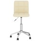 vidaXL Sillas de comedor giratorias 2 unidades tela color crema vidaXL Sillas de comedor giratorias 2 unidades tela color crema