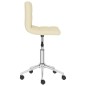 vidaXL Sillas de comedor giratorias 2 unidades tela color crema vidaXL Sillas de comedor giratorias 2 unidades tela color crema