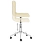 vidaXL Sillas de comedor giratorias 2 unidades tela color crema vidaXL Sillas de comedor giratorias 2 unidades tela color crema