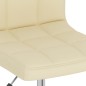 vidaXL Sillas de comedor giratorias 2 unidades tela color crema vidaXL Sillas de comedor giratorias 2 unidades tela color crema