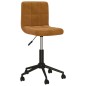 vidaXL Sillas de comedor giratorias 2 unidades terciopelo marrón vidaXL Sillas de comedor giratorias 2 unidades terciopelo marrón