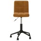 vidaXL Sillas de comedor giratorias 2 unidades terciopelo marrón vidaXL Sillas de comedor giratorias 2 unidades terciopelo marrón