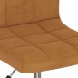 vidaXL Sillas de comedor giratorias 2 unidades terciopelo marrón vidaXL Sillas de comedor giratorias 2 unidades terciopelo marrón