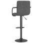 vidaXL Taburetes de cocina 2 unidades terciopelo gris oscuro vidaXL Taburetes de cocina 2 unidades terciopelo gris oscuro