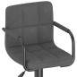 vidaXL Taburetes de cocina 2 unidades terciopelo gris oscuro vidaXL Taburetes de cocina 2 unidades terciopelo gris oscuro