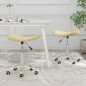 vidaXL Sillas de comedor giratorias 2 unidades cuero sintético crema vidaXL Sillas de comedor giratorias 2 unidades cuero sintético crema