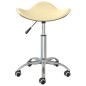 vidaXL Sillas de comedor giratorias 2 unidades cuero sintético crema vidaXL Sillas de comedor giratorias 2 unidades cuero sintético crema