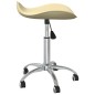 vidaXL Sillas de comedor giratorias 2 unidades cuero sintético crema vidaXL Sillas de comedor giratorias 2 unidades cuero sintético crema
