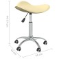 vidaXL Sillas de comedor giratorias 2 unidades cuero sintético crema vidaXL Sillas de comedor giratorias 2 unidades cuero sintético crema