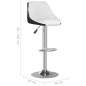 vidaXL Taburetes de cocina 2 unidades cuero sintético blanco y negro vidaXL Taburetes de cocina 2 unidades cuero sintético blanco y negro