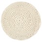 vidaXL Puf de macramé hecho a mano algodón 45x30 cm vidaXL Puf de macramé hecho a mano algodón 45x30 cm