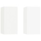 vidaXL Muebles para TV 2 uds madera contrachapada blanco 30,5x30x60 cm vidaXL Muebles para TV 2 uds madera contrachapada blanco 30,5x30x60 cm