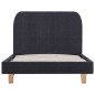 vidaXL Estructura de cama de tela gris oscuro 90x200 cm vidaXL Estructura de cama de tela gris oscuro 90x200 cm
