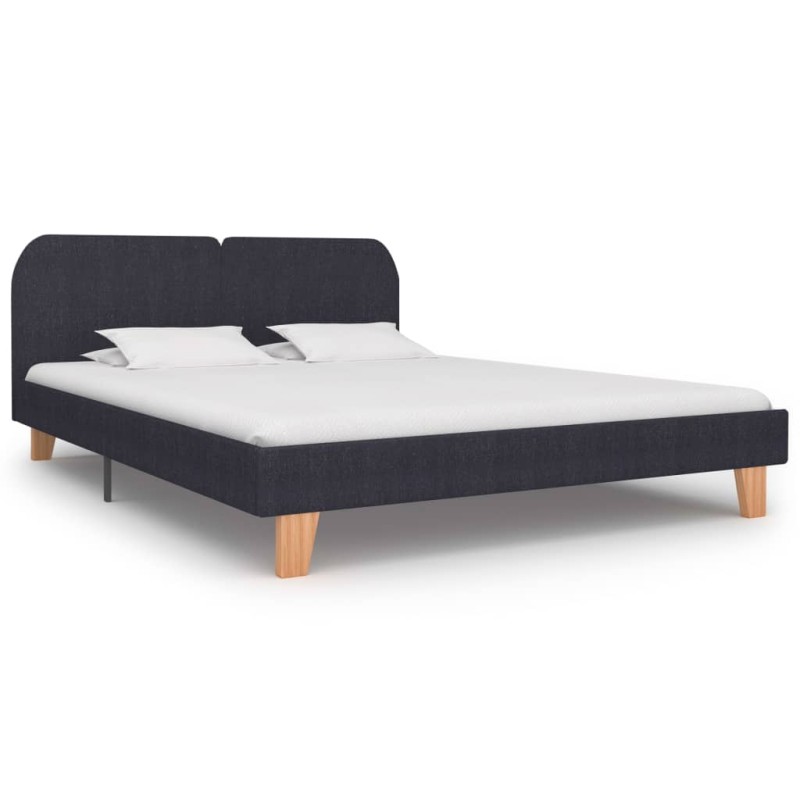 vidaXL Estructura de cama de tela gris oscuro 180x200 cm vidaXL Estructura de cama de tela gris oscuro 180x200 cm
