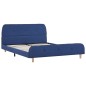 vidaXL Estructura de cama de tela azul 140x200 cm vidaXL Estructura de cama de tela azul 140x200 cm