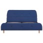 vidaXL Estructura de cama de tela azul 140x200 cm vidaXL Estructura de cama de tela azul 140x200 cm