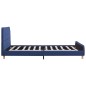 vidaXL Estructura de cama de tela azul 140x200 cm vidaXL Estructura de cama de tela azul 140x200 cm