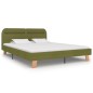 vidaXL Estructura de cama con LED tela verde 160x200 cm vidaXL Estructura de cama con LED tela verde 160x200 cm