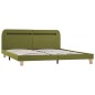 vidaXL Estructura de cama con LED tela verde 160x200 cm vidaXL Estructura de cama con LED tela verde 160x200 cm