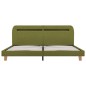 vidaXL Estructura de cama con LED tela verde 160x200 cm vidaXL Estructura de cama con LED tela verde 160x200 cm