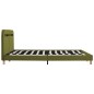 vidaXL Estructura de cama con LED tela verde 160x200 cm vidaXL Estructura de cama con LED tela verde 160x200 cm