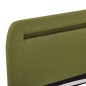 vidaXL Estructura de cama con LED tela verde 160x200 cm vidaXL Estructura de cama con LED tela verde 160x200 cm