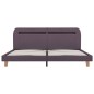 vidaXL Estructura de cama con LED tela gris topo 160x200 cm vidaXL Estructura de cama con LED tela gris topo 160x200 cm