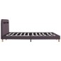 vidaXL Estructura de cama con LED tela gris topo 160x200 cm vidaXL Estructura de cama con LED tela gris topo 160x200 cm