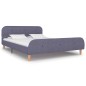 vidaXL Estructura de cama de tela gris claro 140x200 cm