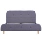 vidaXL Estructura de cama de tela gris claro 140x200 cm