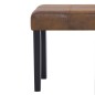 vidaXL Banco de piel de ante artificial 106 cm marrón vidaXL Banco de piel de ante artificial 106 cm marrón