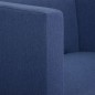 vidaXL Sillón en forma de cubo de tela azul vidaXL Sillón en forma de cubo de tela azul