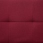 vidaXL Sofá cama con dos almohadas de poliéster rojo vino vidaXL Sofá cama con dos almohadas de poliéster rojo vino