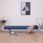 vidaXL Sofá cama con dos cojines poliéster azul vidaXL Sofá cama con dos cojines poliéster azul