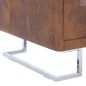 vidaXL Sillón en forma de cubo de piel de ante artificial marrón vidaXL Sillón en forma de cubo de piel de ante artificial marrón