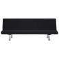 vidaXL Sofá cama de poliéster negro vidaXL Sofá cama de poliéster negro