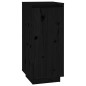 vidaXL Armario zapatero de madera maciza de pino negro 35x35x80 cm vidaXL Armario zapatero de madera maciza de pino negro 35x35x80 cm